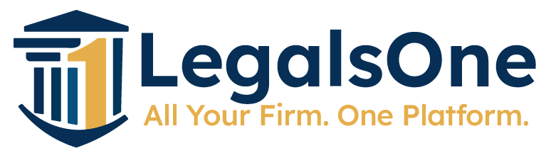 LegalsOne logo with slogan